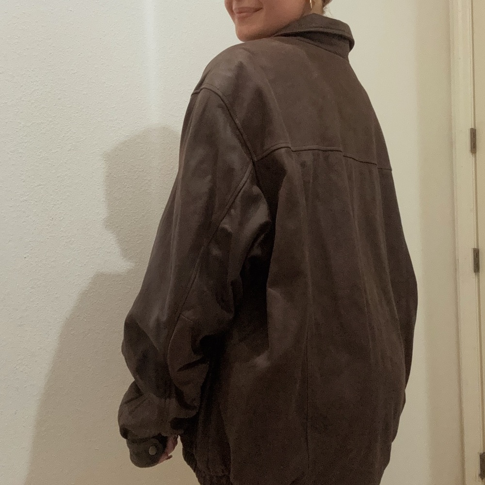 Croft & Barrow Genuine Leather Bomber Jacket